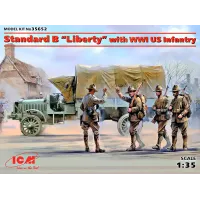 Американский грузовик Первой мировой войны Стандарт Б "Либерти" с пехотой США 1:35