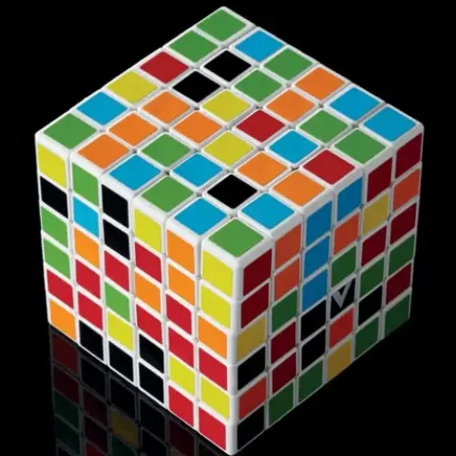 Головоломки та Кубики Рубіка V-CUBE 6x6 White | Кубик 6х6 белый плоский