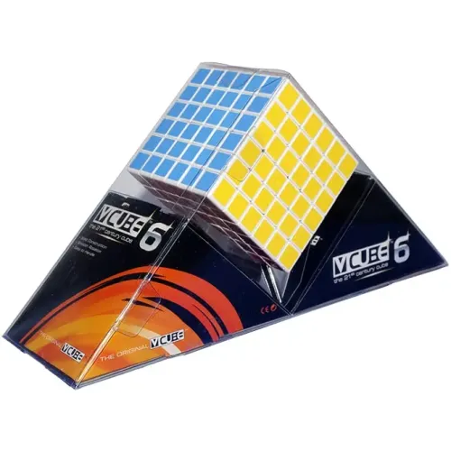 Головоломки та Кубики Рубіка V-CUBE 6x6 White | Кубик 6х6 белый плоский