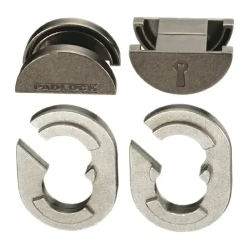 Головоломка 5* Педлок (Huzzle Padlock) | Головоломка з металу