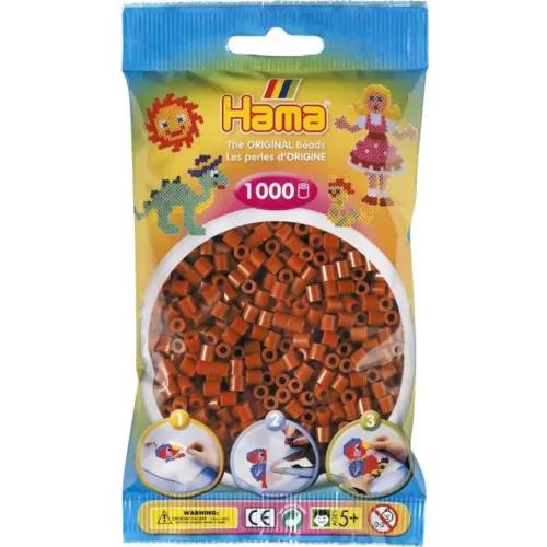 Термомозаїка Термомозаїка HAMA Набір коричневих намістин Midi 5+, 1000шт