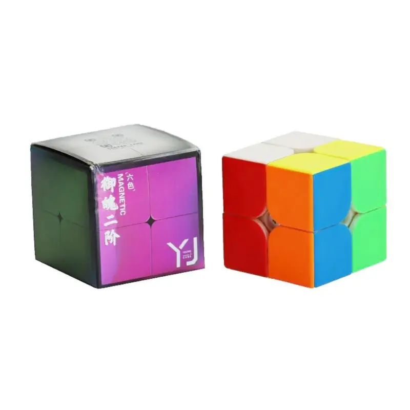 YJ 2x2 YuPo V2M Stickerless | Кубик ЮПо V2 2x2 магнітний