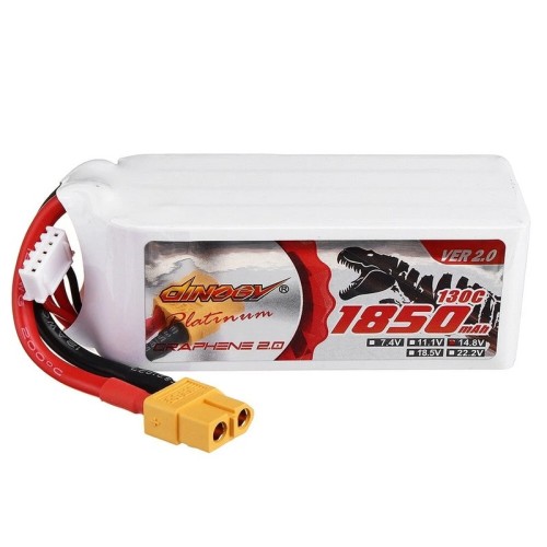 Акумулятори 14,8 V LiPo Аккумулятор Dinogy PLATINUM G2.0 Li-Pol 1850mAh 14.8V 4S 130C V2 XT60