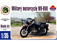 Радянський армійський мотоцикл МВ-650 з коляскою 1:35