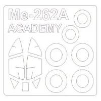 Маска для моделі літака Me-262A-1a (Academy) 1:72