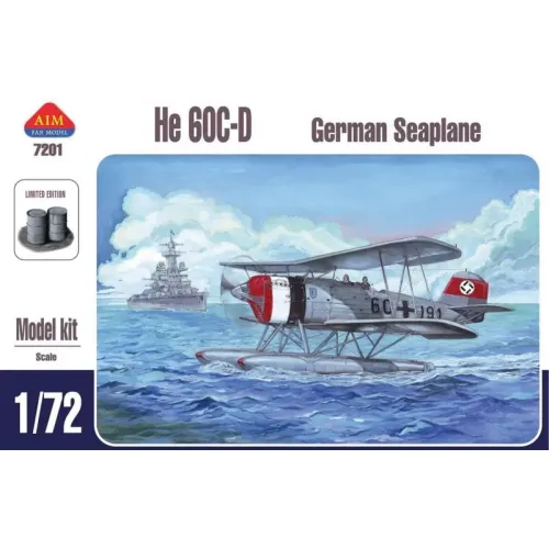 Збірна модель літака Німецький гідролітак He-60 CD 1:72 1:72