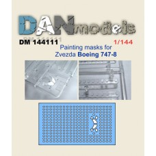 Маска для модели самолета "Боинг 747-8" (Звезда) 1:144