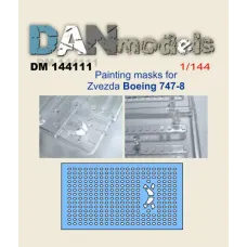 Маска для модели самолета "Боинг 747-8" (Звезда) 1:144