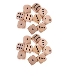 Кубик D6 деревянный с точками 20mm