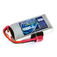 Аккумулятор Fullymax 11.1V 1000mAh Li-Po 3S 20C T-plug