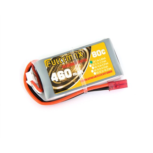 Акумулятори 7,4V LiPo Аккумулятор Fullymax 7.4V 460mAh Li-Po 2S 80C JST