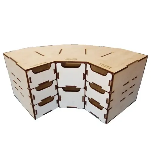 Модульное рабочее место WO-1204 Модуль с ящиками угловой