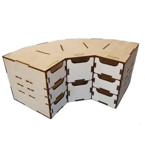 Модульное рабочее место WO-1204 Модуль с ящиками угловой