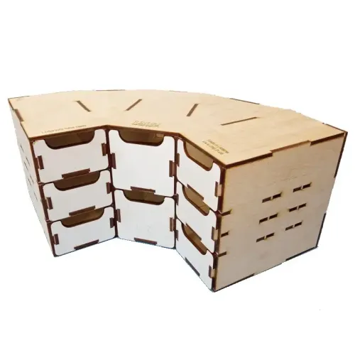 Модульное рабочее место WO-1204 Модуль с ящиками угловой