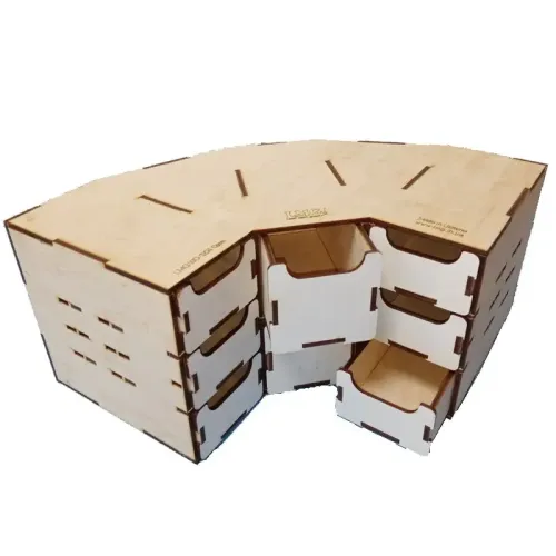 Модульное рабочее место WO-1204 Модуль с ящиками угловой