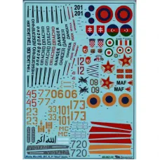 Декаль для модели вертолета Ми-24В/ВП/К/Р