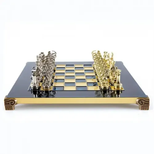 Шахи Шахи Manopoulos Лучники в дерев'яному футлярі 28х28 см Сині (S15BLU)