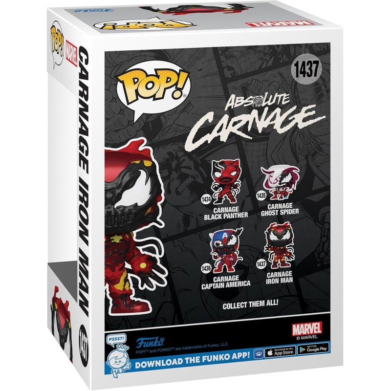 Фігурка Funko POP Карнаж: Залізна Людина - Funko POP Marvel #1437: Carnageized - Iron Man