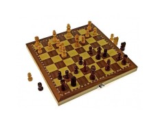 Шахматы деревянные с магнитом (29х29х2 см)