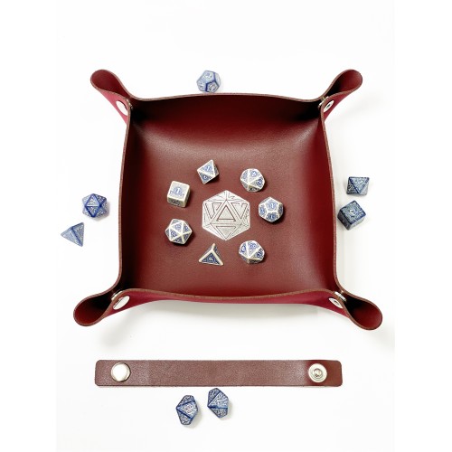 Лоток для кубиків D20 бургунді Dice Tray