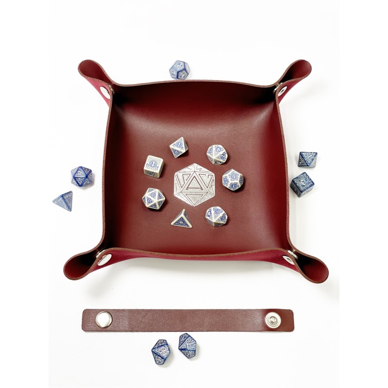 Лоток для кубиків D20 бургунді Dice Tray