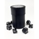 Стакан для кубиків D20 чорний Dice Cup
