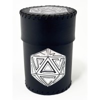 Стакан для кубиків D20 чорний Dice Cup