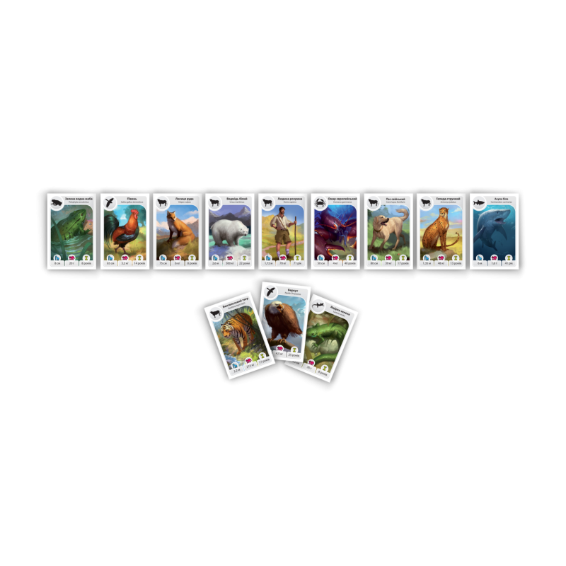 Настольная игра Картолиния: Животные (Cardline: Animals)