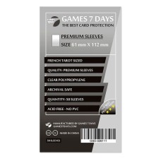 Протекторы Games7Days (61 x 112 мм) Premium French Tarot (50 шт)