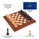 Настольная игра Набор деревянных шахмат темно-коричневый ORNER