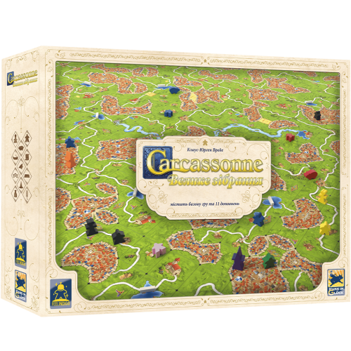 Настольная игра Каркасон: Велике зібрання (Carcassonne Big Box 3.0)