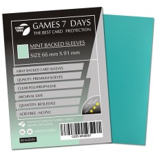 Протекторы Games7Days (66 х 91 мм / 63.5x88 мм) Mint Premium MTG (80 шт)