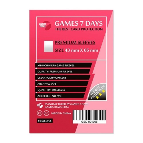 Протекторы Протекторы Games7Days (43 x 65 мм) Premium Mini Chimera (50 шт)