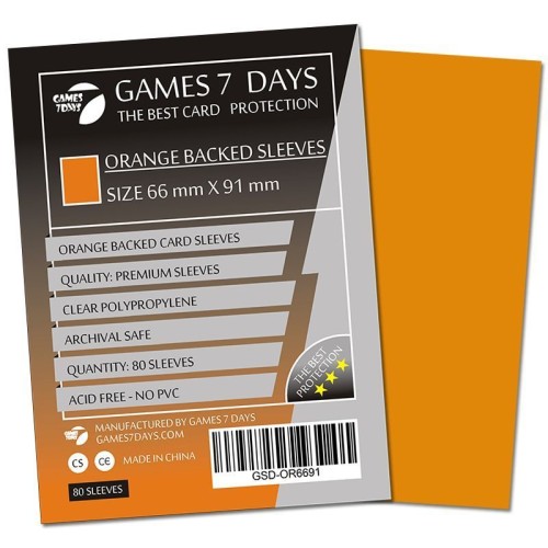Протектори Протектори Games7Days (66 х 91 мм / 63.5x88 мм) Orange Premium MTG (80 шт)