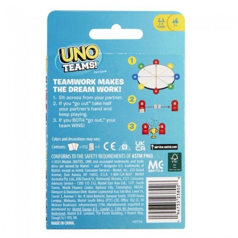 Настольная игра UNO Teams (Уно Команды)