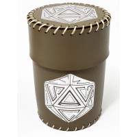 Стакан для кубиків D20 коричневий Dice Cup
