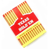 Игральные карты пластиковые Texas. Красная рубашка