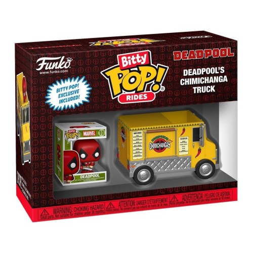 Фігурка Funko POP Дэдпул и грузовик Чимичанги - Bitty Pop! Rides: Deadpool's Chimichanga Truck