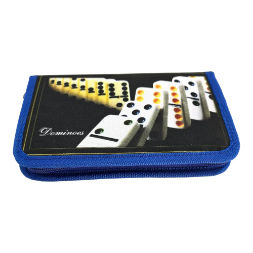 Настільна гра Доміно в чорно-синьому кейсі (19,5х12х2,5 см)
