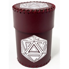 Стакан для кубиків D20 бургунді Dice Cup
