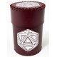 Стакан для кубиків D20 бургунді Dice Cup