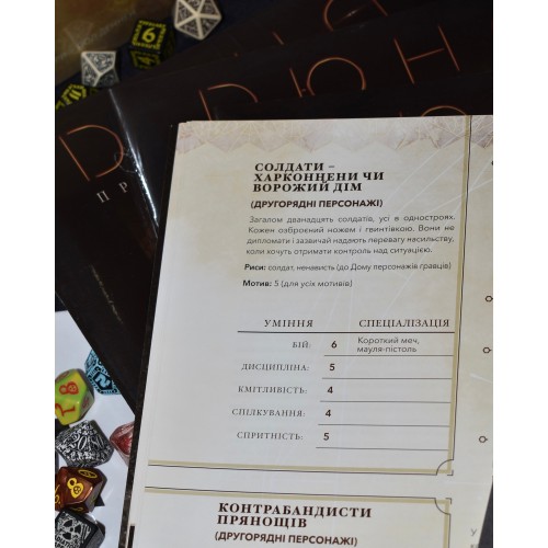 Настільна гра Дюна. Пригоди в Імперії - Швидкий старт (Dune RPG Wormsign Quickstart Guide)