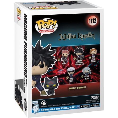 Фігурка Funko POP Меґумі Фушіґуро - Funko POP Animation Jujutsu Kaisen #1112: Megumi with Dog