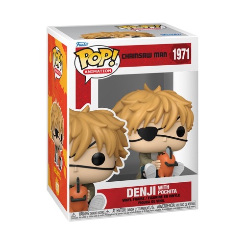 Фігурки Funko POP Денджі та Почіта - Funko Pop Chainsaw Man #1971: Denji with Pochita