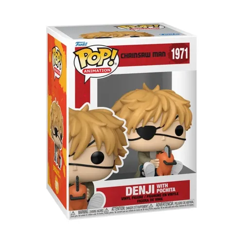 Фігурка Funko POP Денджі та Почіта - Funko Pop Chainsaw Man #1971: Denji with Pochita