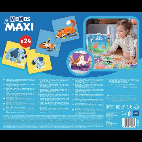Настольная игра Мемос MAXI Родители и дети животных