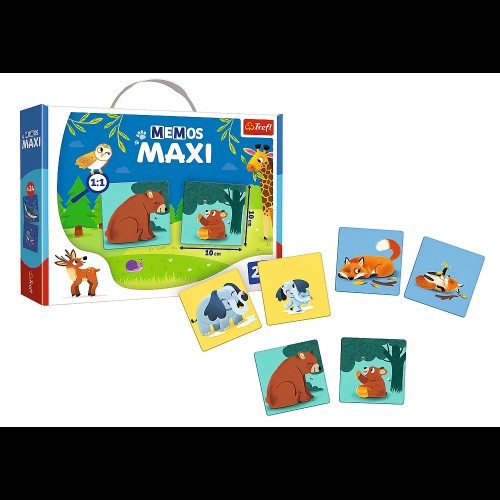 Настольная игра Мемос MAXI Родители и дети животных