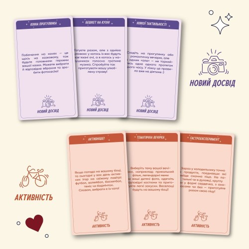 Настольная игра Игра для влюбленных. 100 невероятных свиданий