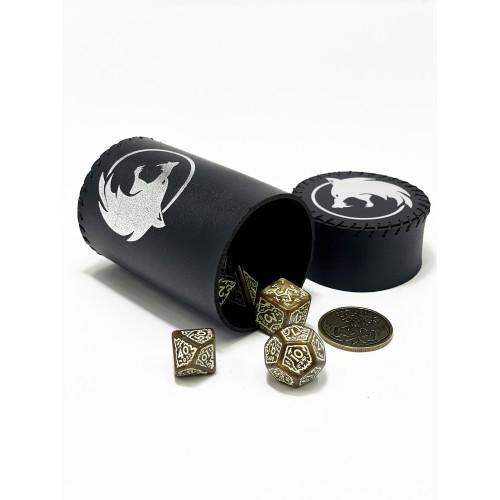 Стакан для кубиків Вовк чорний Dice Cup