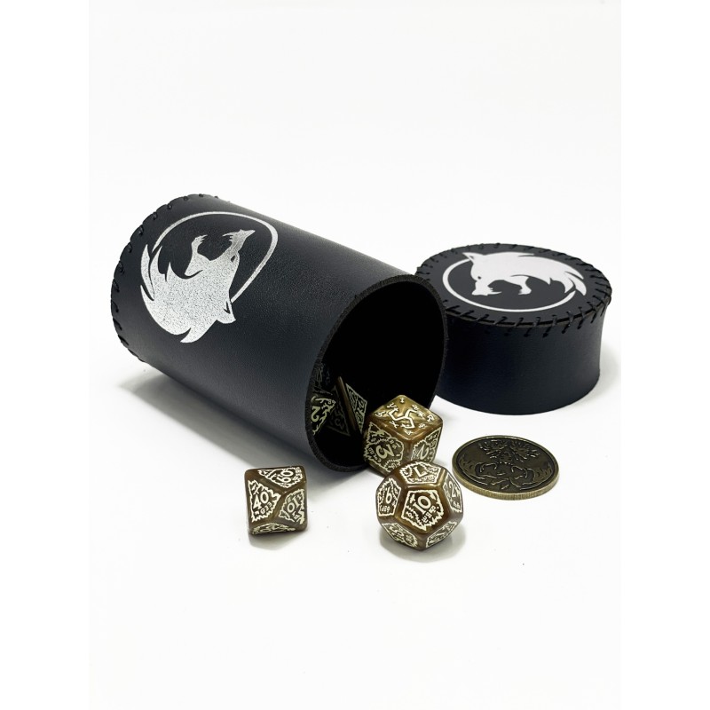Стакан для кубиків Вовк чорний Dice Cup